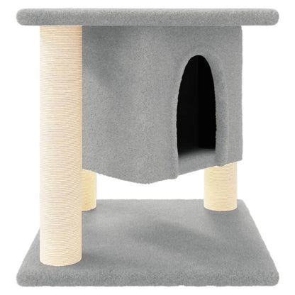 Škrabadlo Pro Kočky Se Sisalovými Sloupky Světle Šedé 37 Cm
