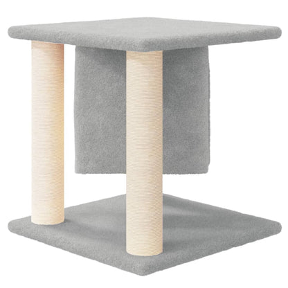 Škrabadlo Pro Kočky Se Sisalovými Sloupky Světle Šedé 37 Cm