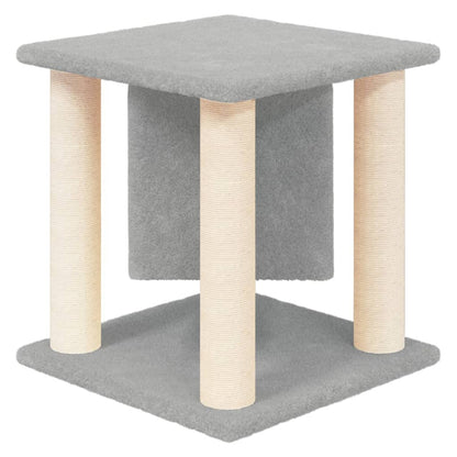 Škrabadlo Pro Kočky Se Sisalovými Sloupky Světle Šedé 37 Cm