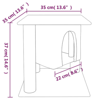 Škrabadlo Pro Kočky Se Sisalovými Sloupky Světle Šedé 37 Cm