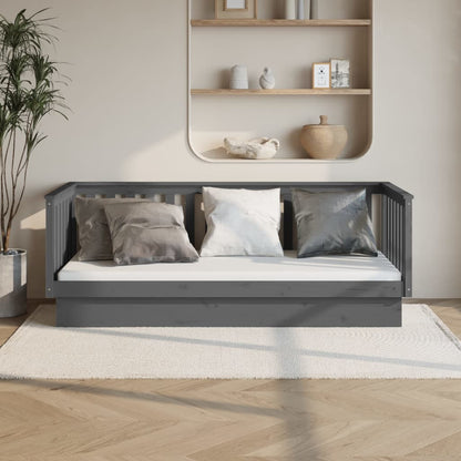 Válenda Šedá 80 X 200 Cm Masivní Borové Dřevo