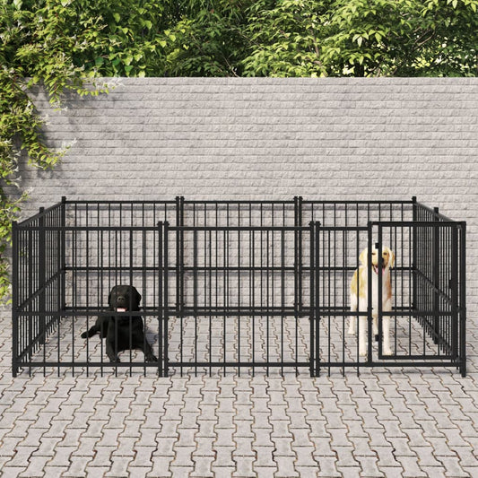 Venkovní Psí Kotec Ocel 5,63 M²