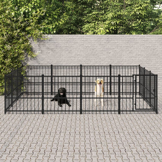 Venkovní Psí Kotec Ocel 11,58 M²