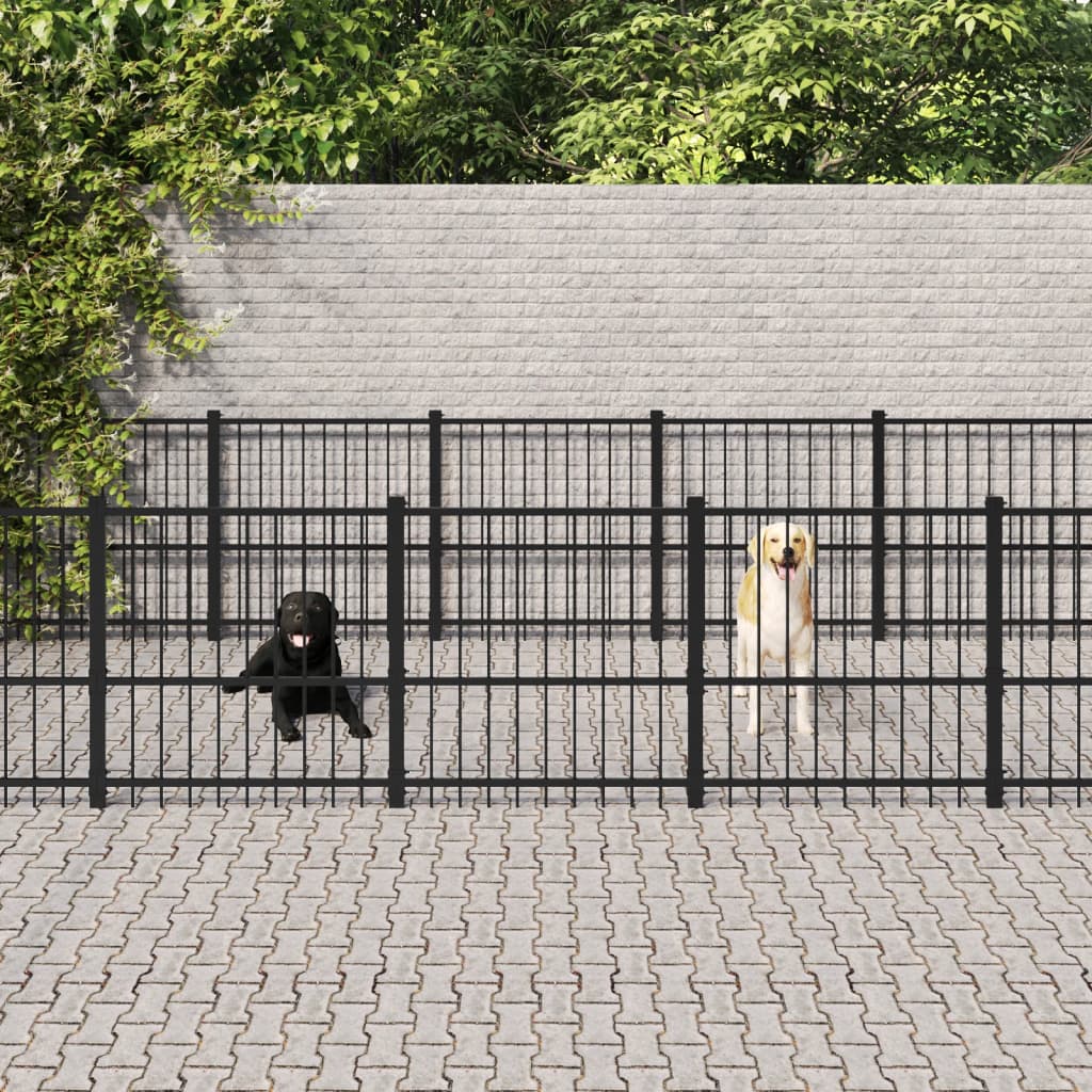 Venkovní Psí Kotec Ocel 16,94 M²