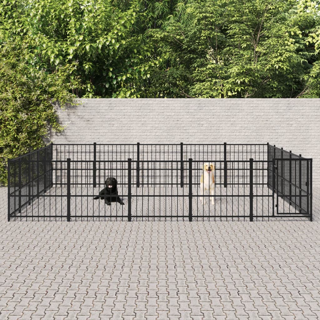 Venkovní Psí Kotec Ocel 23,52 M²