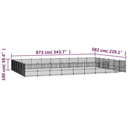 Venkovní Psí Kotec Ocel 50,81 M²