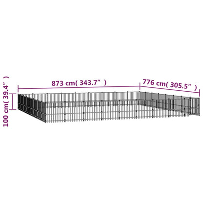 Venkovní Psí Kotec Ocel 67,74 M²