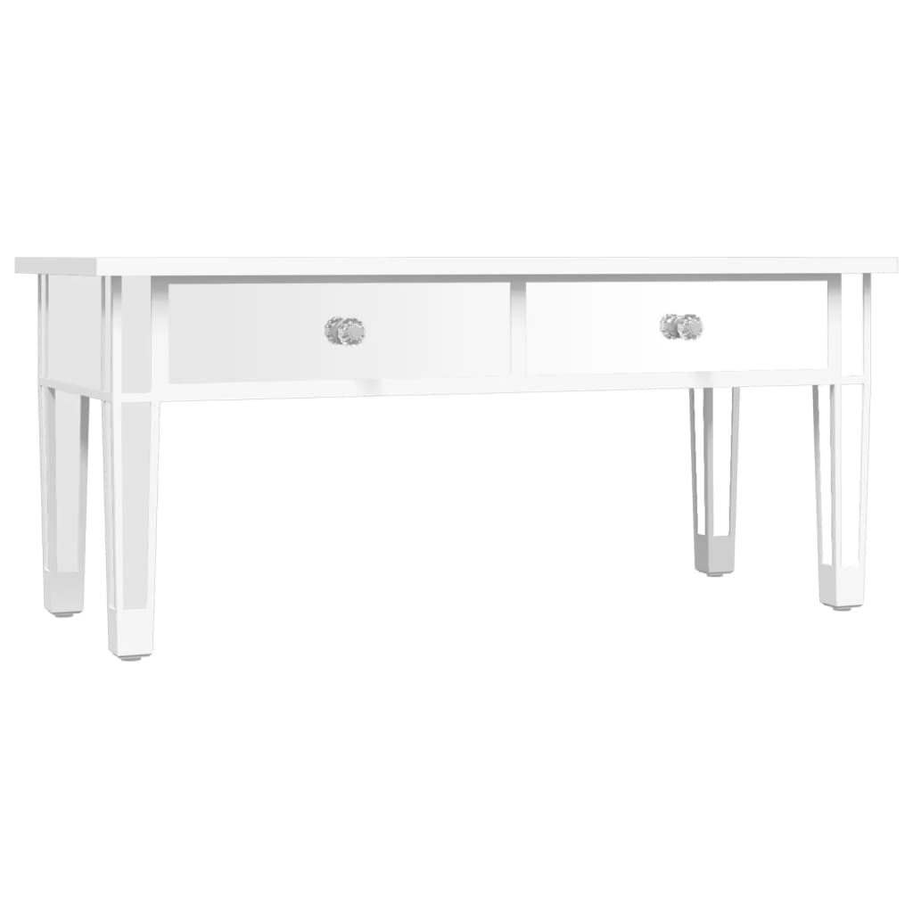 Zrcadlový Konferenční Stolek 106X45X45 Cm Kompozitní Dřevo Sklo