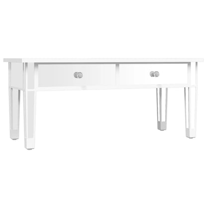 Zrcadlový Konferenční Stolek 106X45X45 Cm Kompozitní Dřevo Sklo