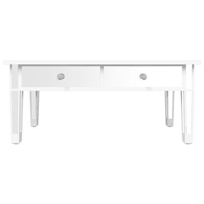 Zrcadlový Konferenční Stolek 106X45X45 Cm Kompozitní Dřevo Sklo