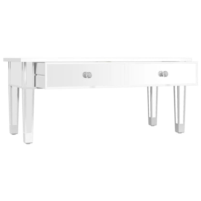 Zrcadlový Konferenční Stolek 106X45X45 Cm Kompozitní Dřevo Sklo