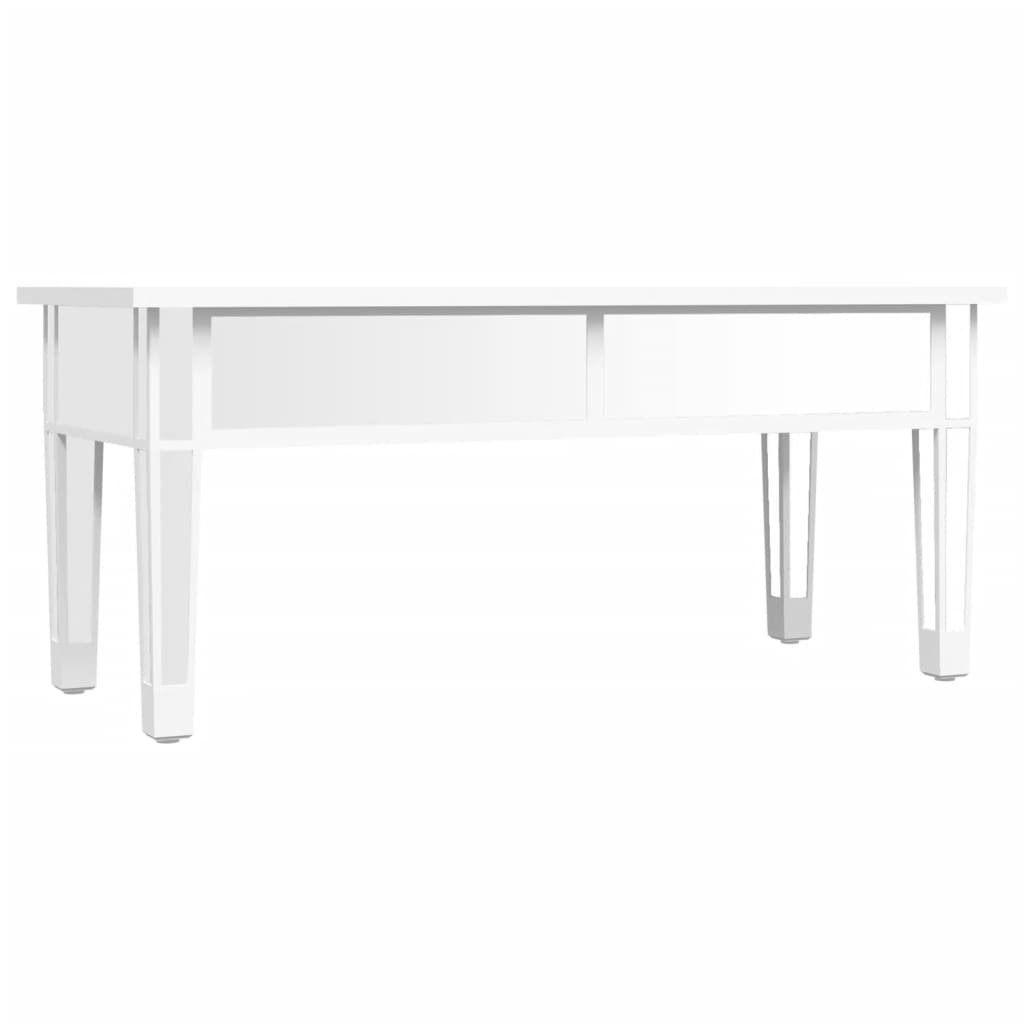 Zrcadlový Konferenční Stolek 106X45X45 Cm Kompozitní Dřevo Sklo