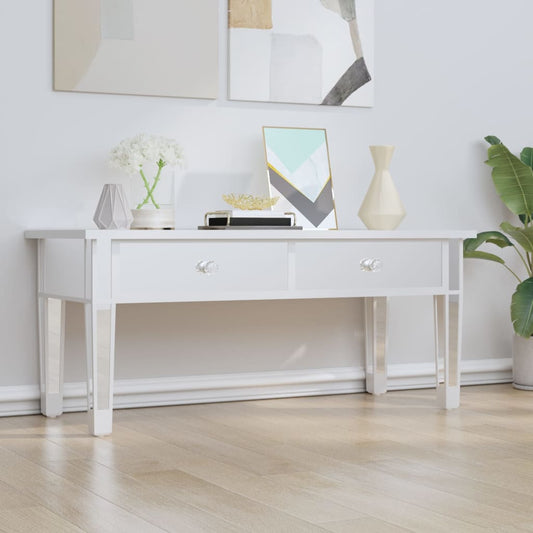 Zrcadlový Konferenční Stolek 106X45X45 Cm Kompozitní Dřevo Sklo