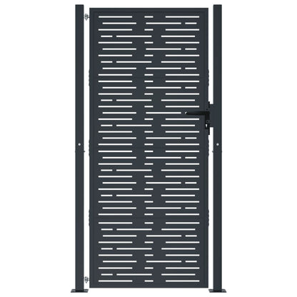 Zahradní Branka Antracitová Ocel Pruhy