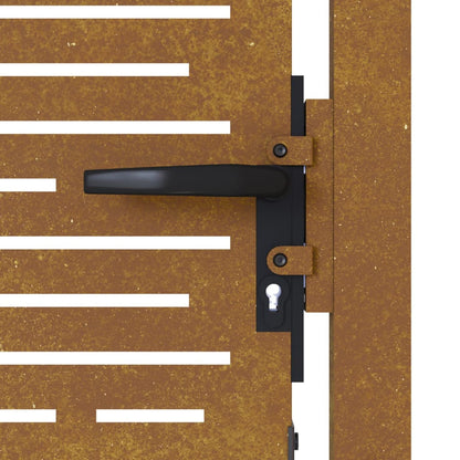 Zahradní Branka Cortenová Ocel Pruhy