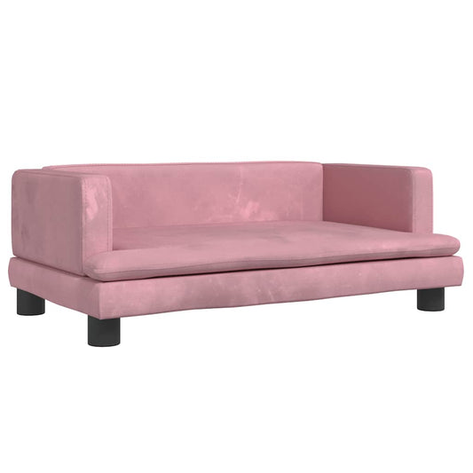 Pelíšek Pro Psy Růžový 80 X 45 X 30 Cm Samet