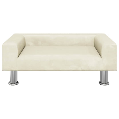 Pelíšek Pro Psy Krémový 70 X 45 X 26,5 Cm Samet