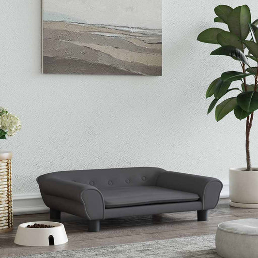 Pelíšek Pro Psy Tmavě Šedý Samet