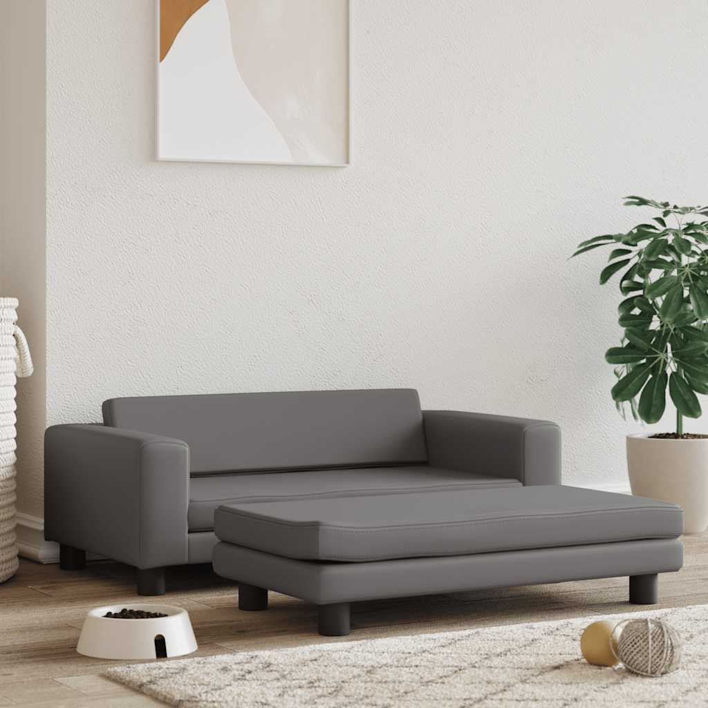 Vida Pelíšek Pro Psa A Prodlužovací Díl Světle Šedý 100X50X30 Cm