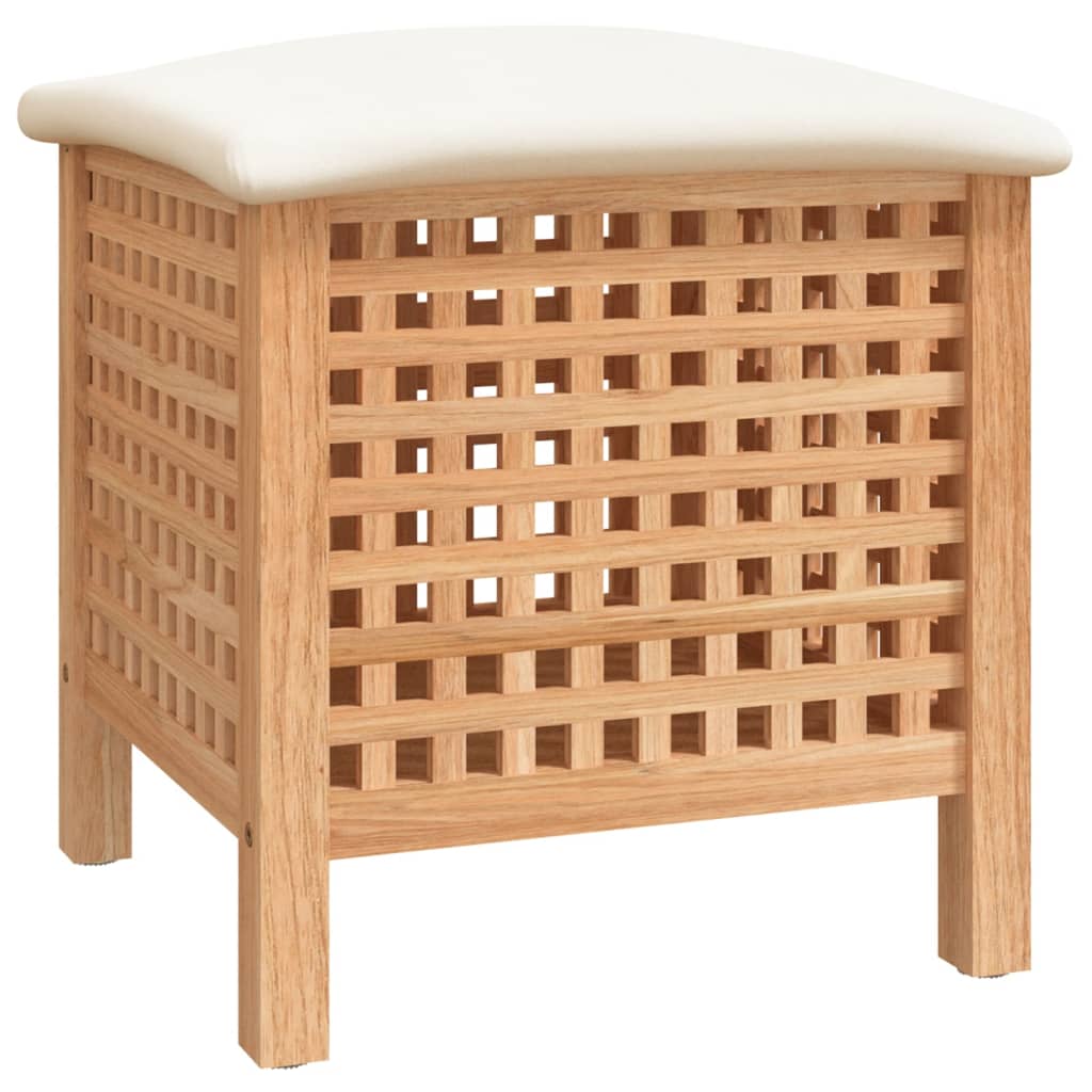Koupelnová stolička 48 x 47,5 x 52 cm masivní ořechové dřevo
