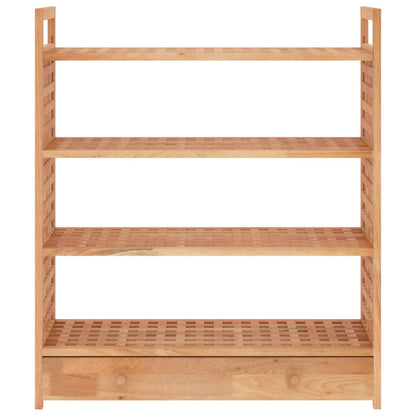 Botník Se Zásuvkou 70 X 27 X 81 Cm Masivní Ořechové Dřevo