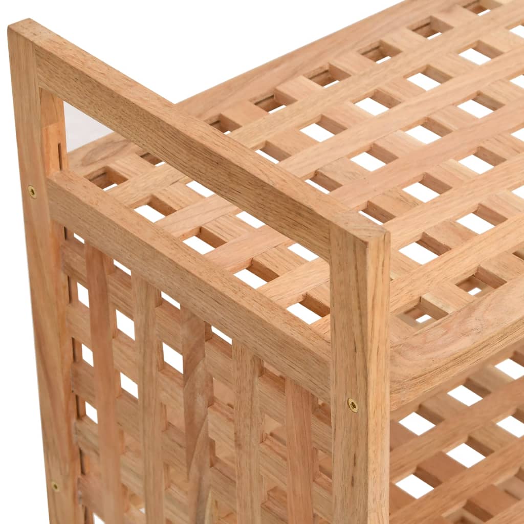 Botník Se Zásuvkou 70 X 27 X 81 Cm Masivní Ořechové Dřevo