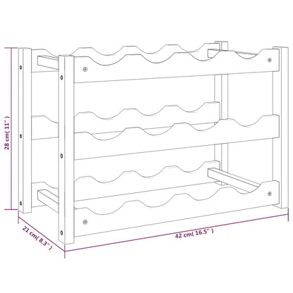 Stojan Na Víno Na 12 Lahví Masivní Ořechové Dřevo