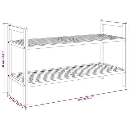 Botník 69 X 27 X 41 Cm Masivní Ořechové Dřevo