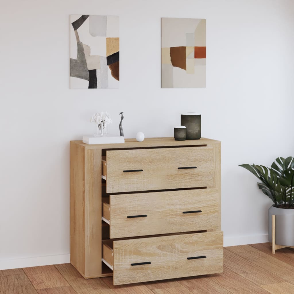 Příborník Dub Sonoma 80X33X70 Cm Kompozitní Dřevo