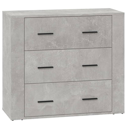 Příborník Betonově Šedý 80X33X70 Cm Kompozitní Dřevo