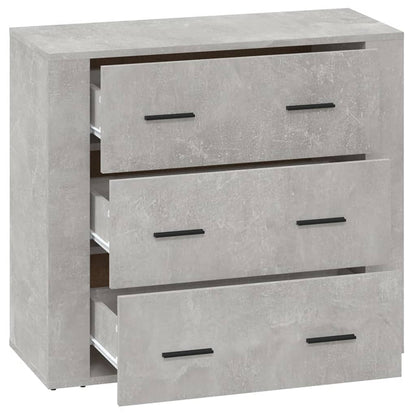 Příborník Betonově Šedý 80X33X70 Cm Kompozitní Dřevo