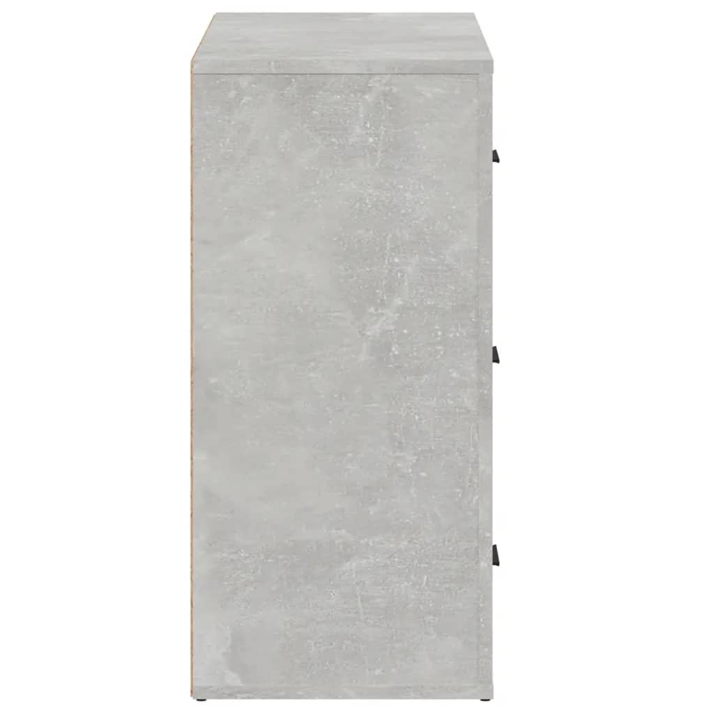 Příborník Betonově Šedý 80X33X70 Cm Kompozitní Dřevo
