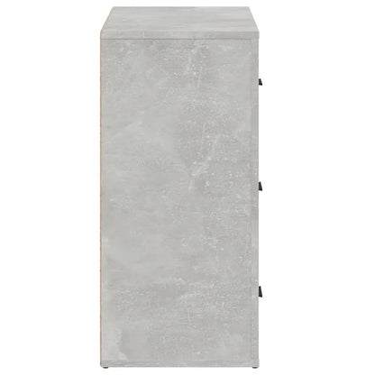 Příborník Betonově Šedý 80X33X70 Cm Kompozitní Dřevo