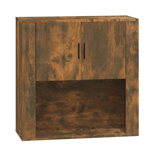 Nástěnná Skříňka Kouřový Dub 80X33X80 Cm Kompozitní Dřevo