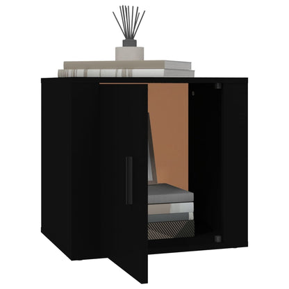 Noční Stolky 2 Ks Černé 50X39X47 Cm