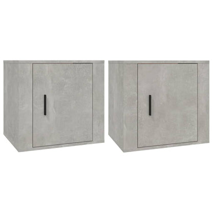 Noční Stolky 2 Ks Betonově Šedé 50X39X47 Cm