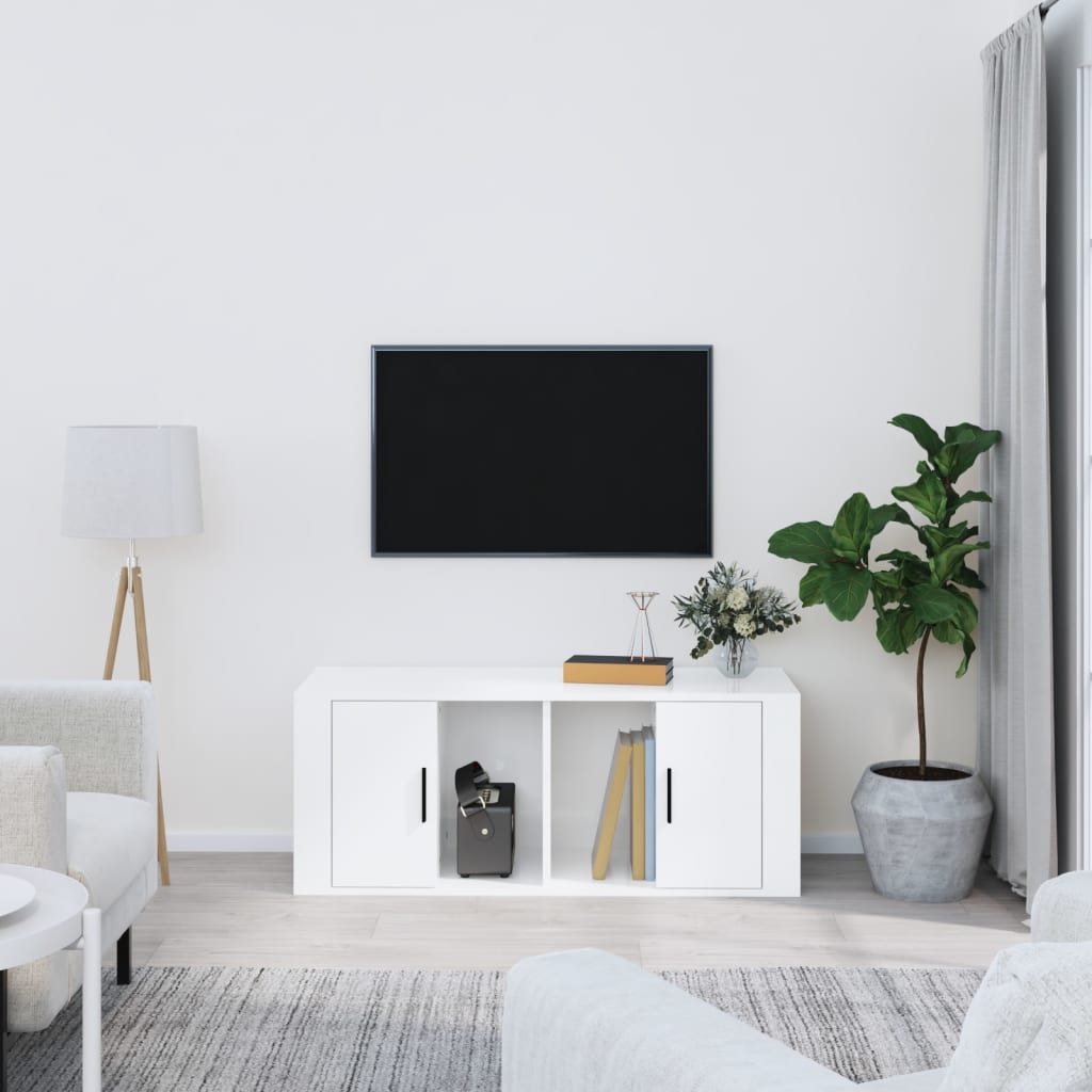 Tv Skříňka 100 X 35 X 40 Cm Kompozitní Dřevo