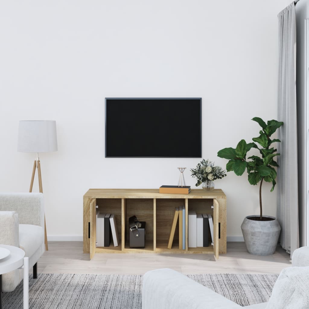 Tv Skříňka 100 X 35 X 40 Cm Kompozitní Dřevo