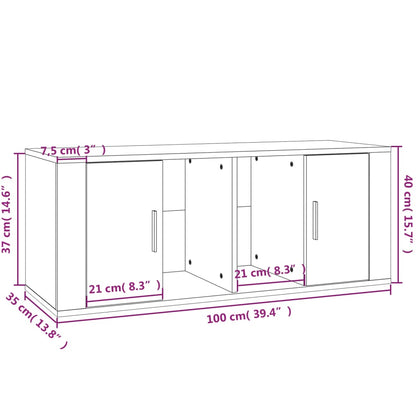 Tv Skříňka 100 X 35 X 40 Cm Kompozitní Dřevo