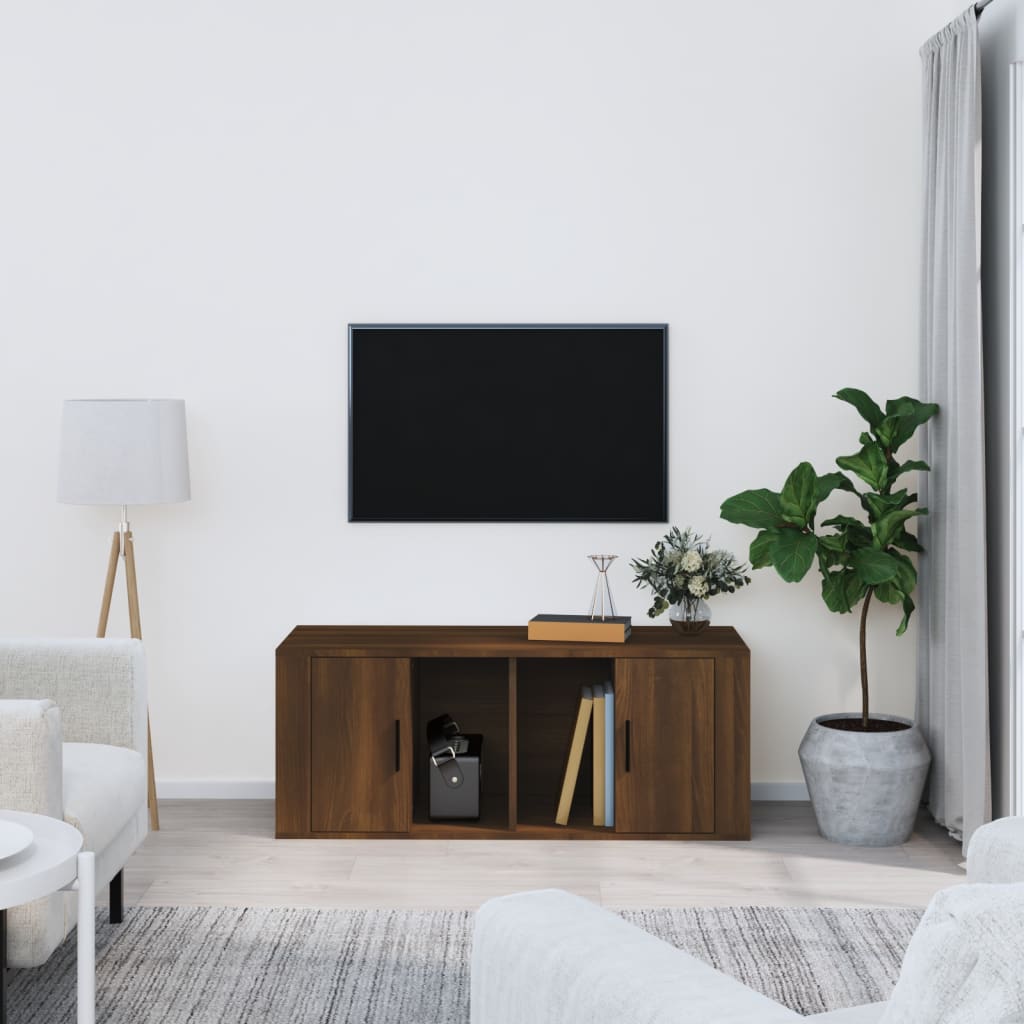 Tv Skříňka 100 X 35 X 40 Cm Kompozitní Dřevo