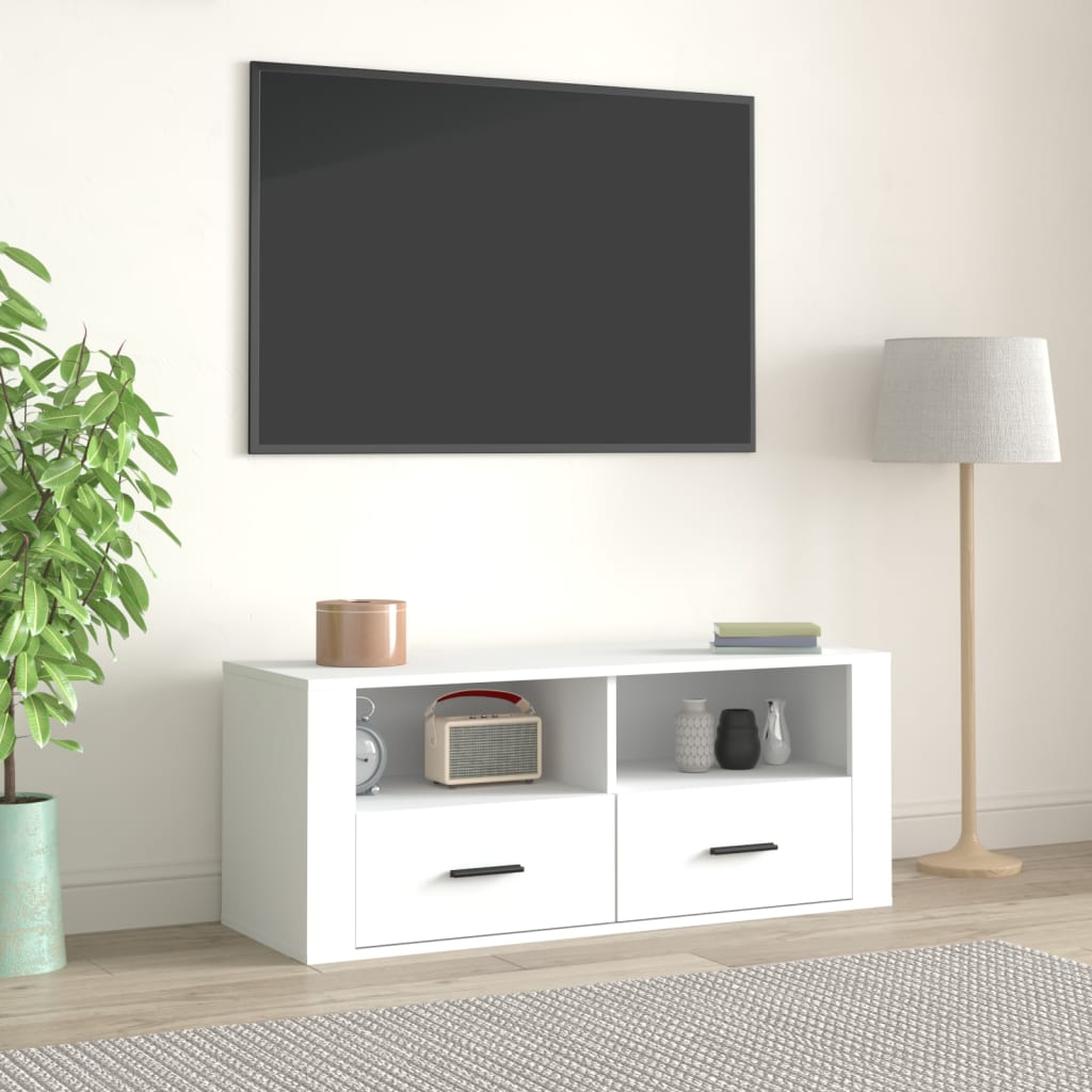 Tv Skříňka 100 X 35 X 40 Cm Kompozitní Dřevo