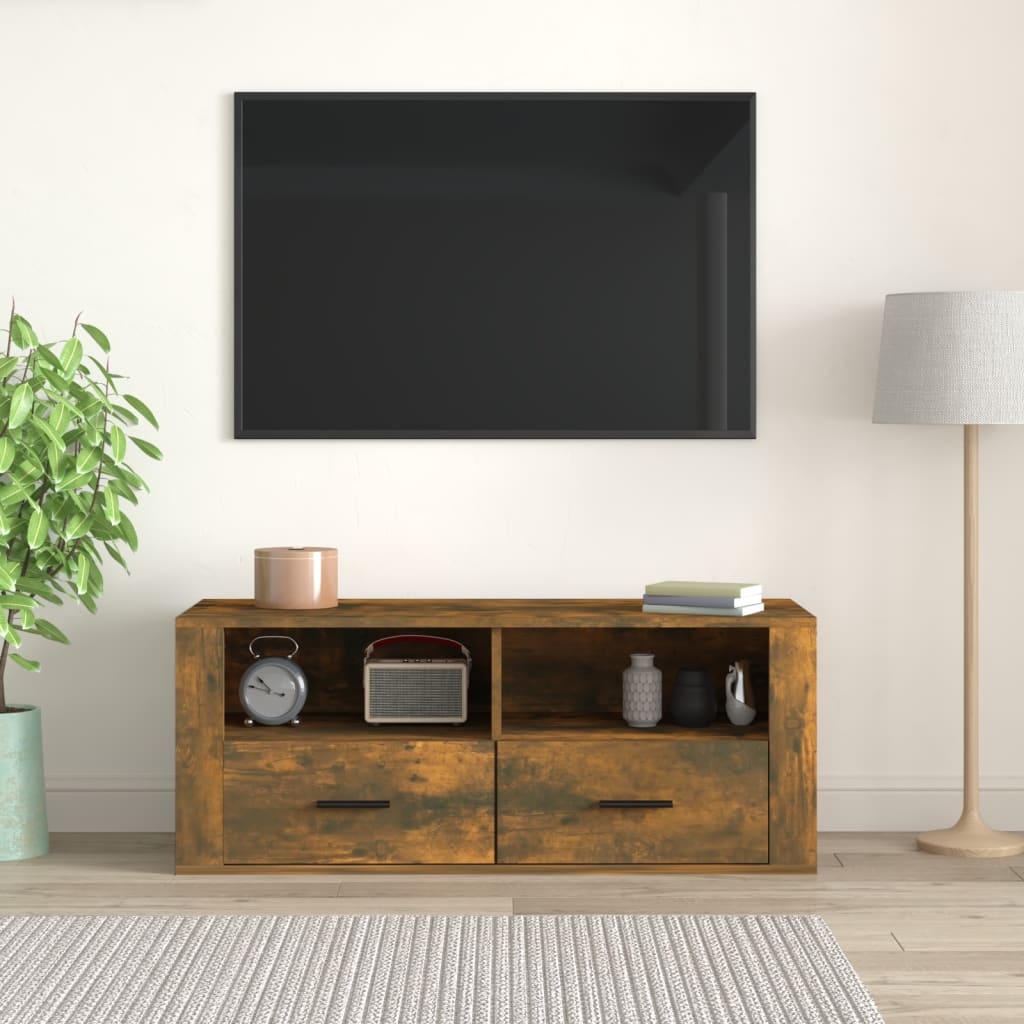 Tv Skříňka 100 X 35 X 40 Cm Kompozitní Dřevo