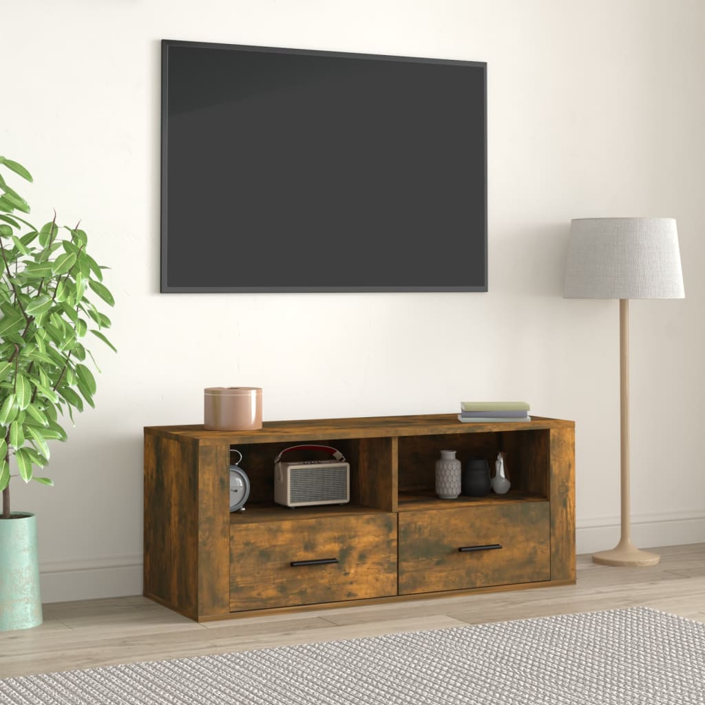 Tv Skříňka 100 X 35 X 40 Cm Kompozitní Dřevo