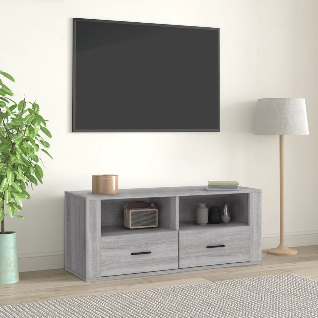 Tv Skříňka 100 X 35 X 40 Cm Kompozitní Dřevo
