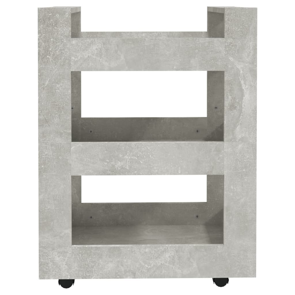Kuchyňský Vozík Betonově Šedá 60 X 45 X 80 Cm Kompozitní Dřevo