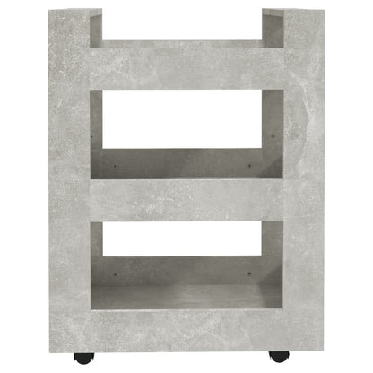Kuchyňský Vozík Betonově Šedá 60 X 45 X 80 Cm Kompozitní Dřevo