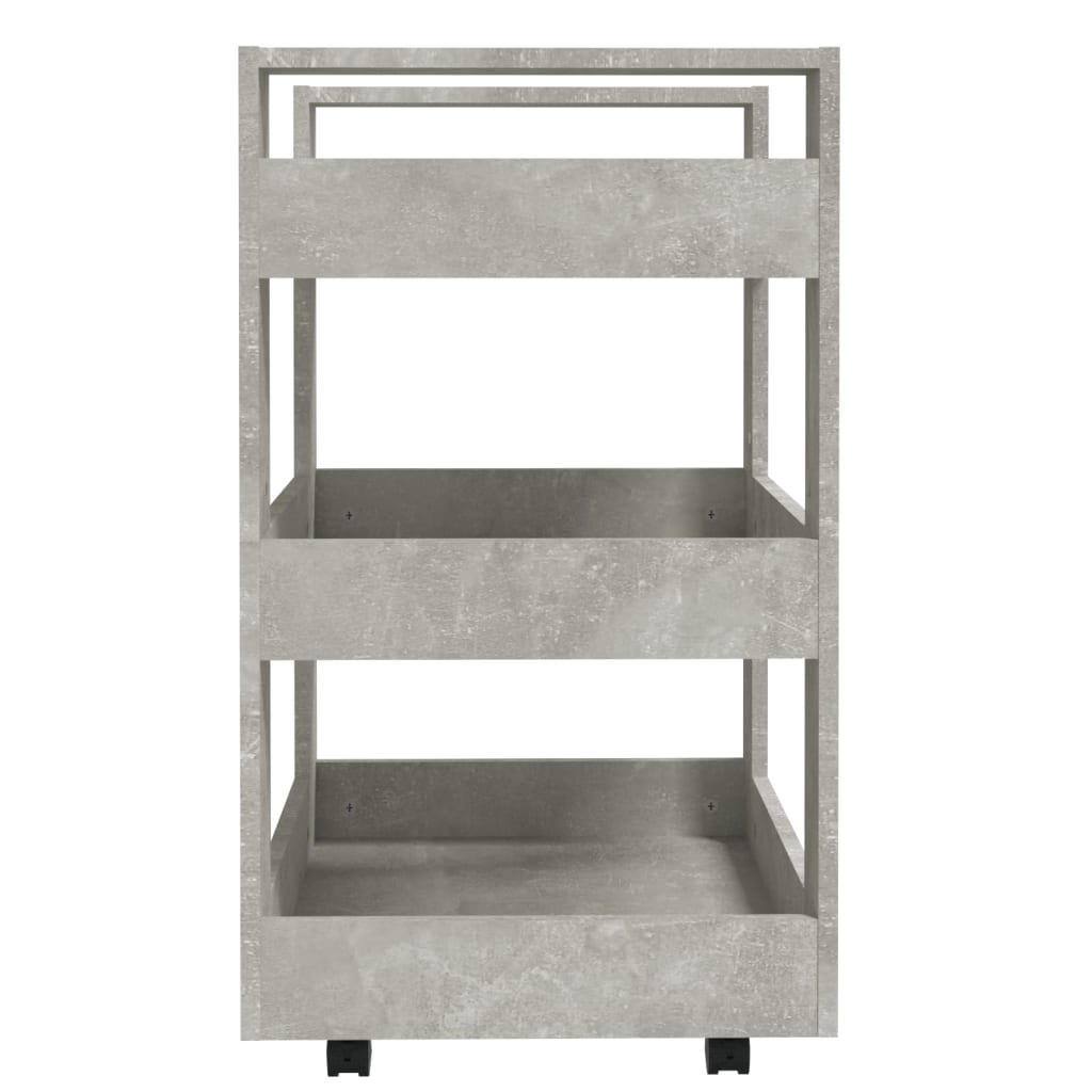 Kuchyňský Vozík Betonově Šedá 60 X 45 X 80 Cm Kompozitní Dřevo