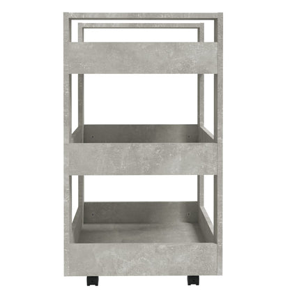 Kuchyňský Vozík Betonově Šedá 60 X 45 X 80 Cm Kompozitní Dřevo