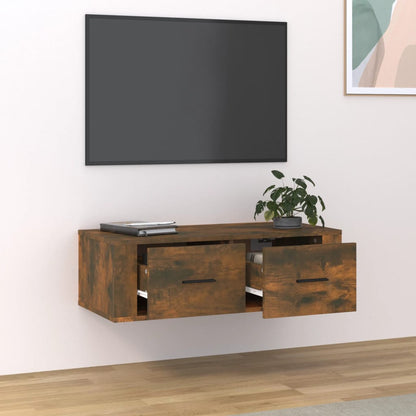 Závěsná Tv Skříňka 80 X 36 X 25 Cm Kompozitní Dřevo