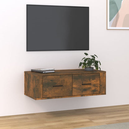 Závěsná Tv Skříňka 80 X 36 X 25 Cm Kompozitní Dřevo